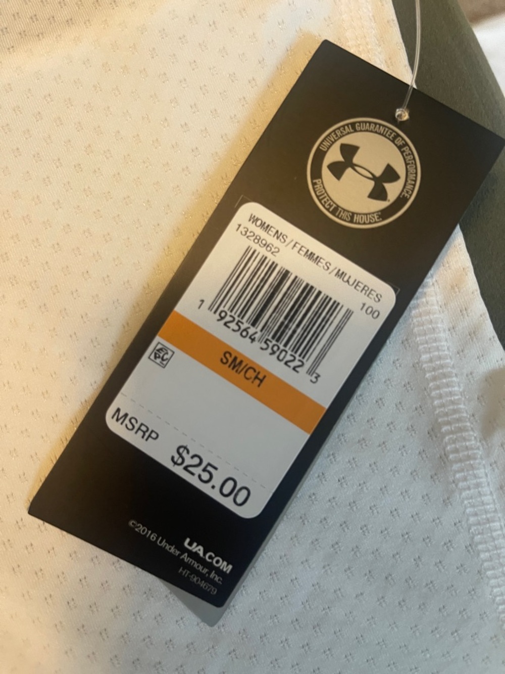 Under Armour White Mesh Racerback Performance Tank - Picture 3 of 4